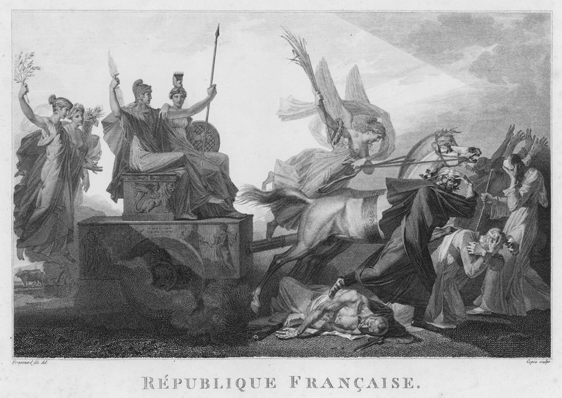 A francia forradalom történelmi festményei alkotó: French School