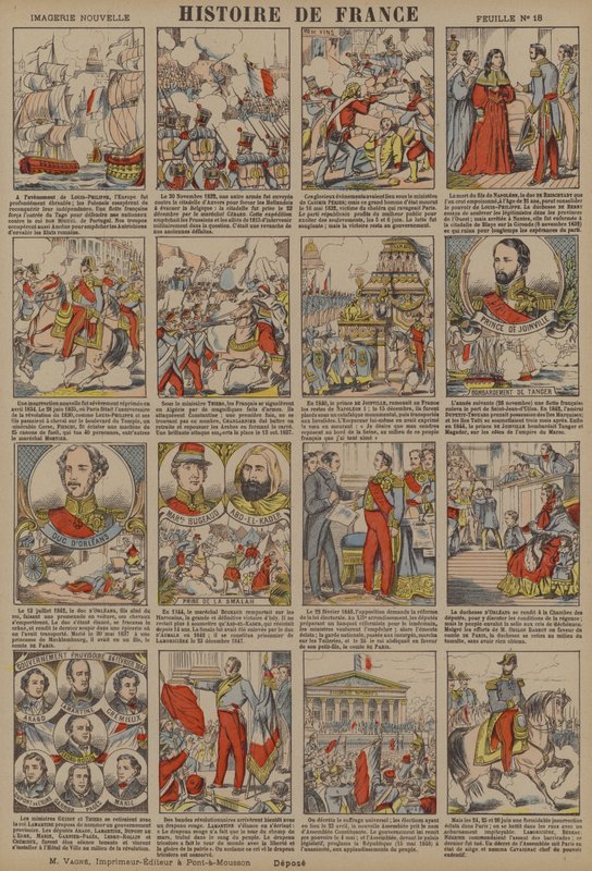 Franciaország története Lajos Fülöp Lajos trónra lépésétől az 1848-as forradalomig (színes litográfia) alkotó: French School
