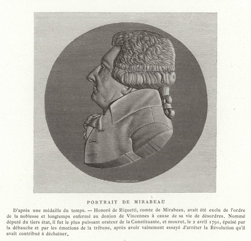 Honore Gabriel Riqueti, Mirabeau grófja alkotó: French School
