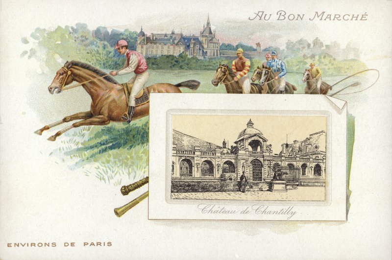 Lóverseny Párizs közelében, Chateau de Chantilly alkotó: French School