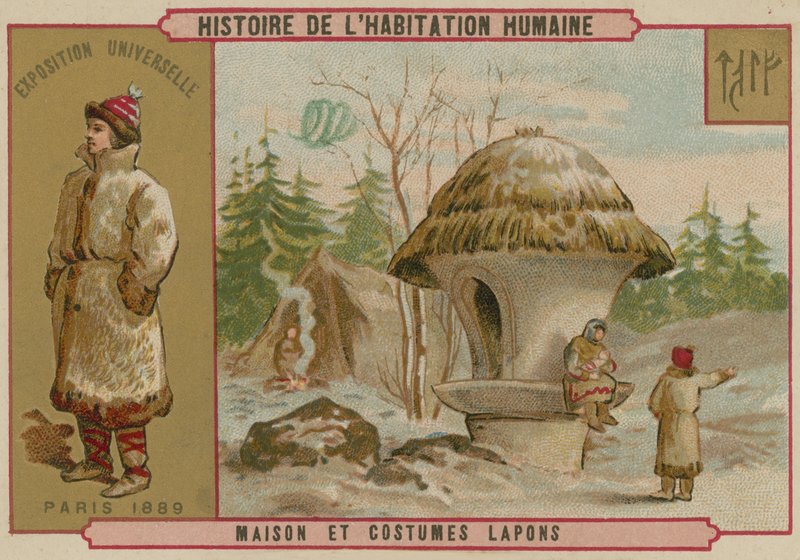 Lappföld háza és jelmezei alkotó: French School