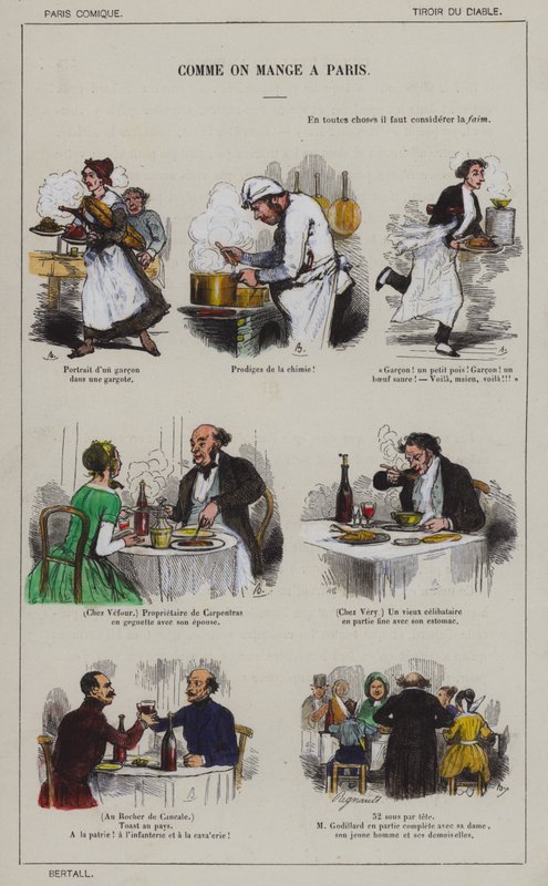 Hogyan eszik az ember Párizsban (színes litó) alkotó: French School