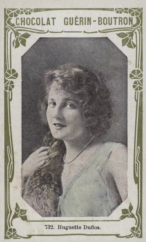 Huguette Duflos (színes fotó) alkotó: French School
