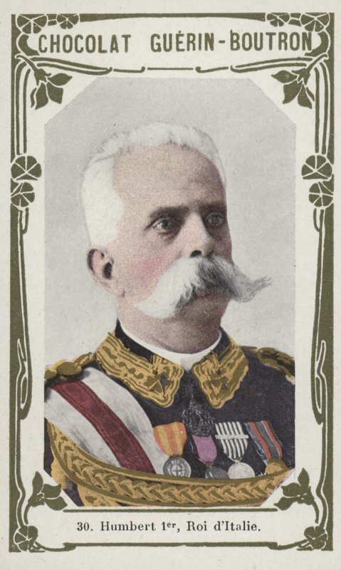Humbert miniszterelnök, Olaszország királya (színes fotó) alkotó: French School