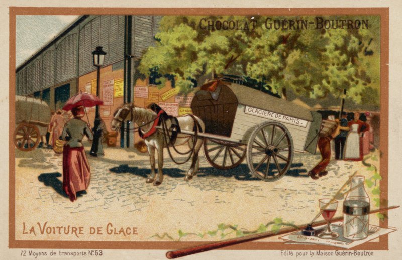 Jégkocsi (chromolitho) alkotó: French School