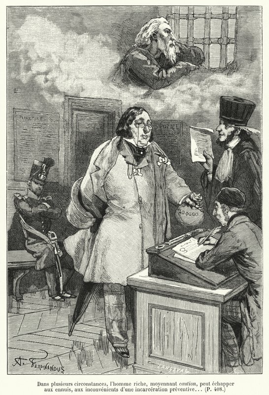Illusztráció Le Juif Erranthez (metszet) alkotó: French School