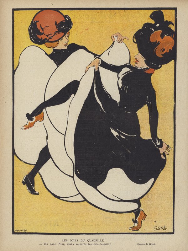 Illusztráció a Le Rire-hez (színes litó) alkotó: French School