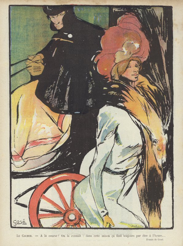 Illusztráció a Le Rire-hez (színes litó) alkotó: French School