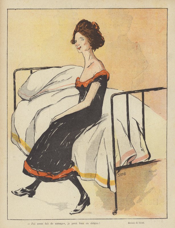 Illusztráció a Le Rire-hez (színes litó) alkotó: French School