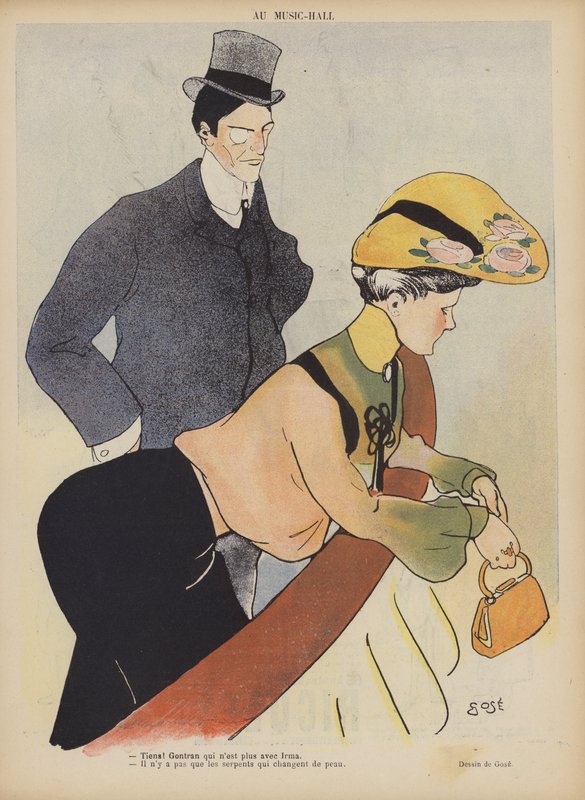 Illusztráció a Le Rire-hez (színes litó) alkotó: French School