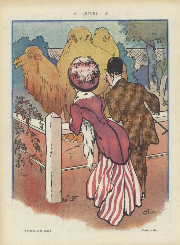 Illusztráció a Le Rire-hez (színes litó) alkotó: French School