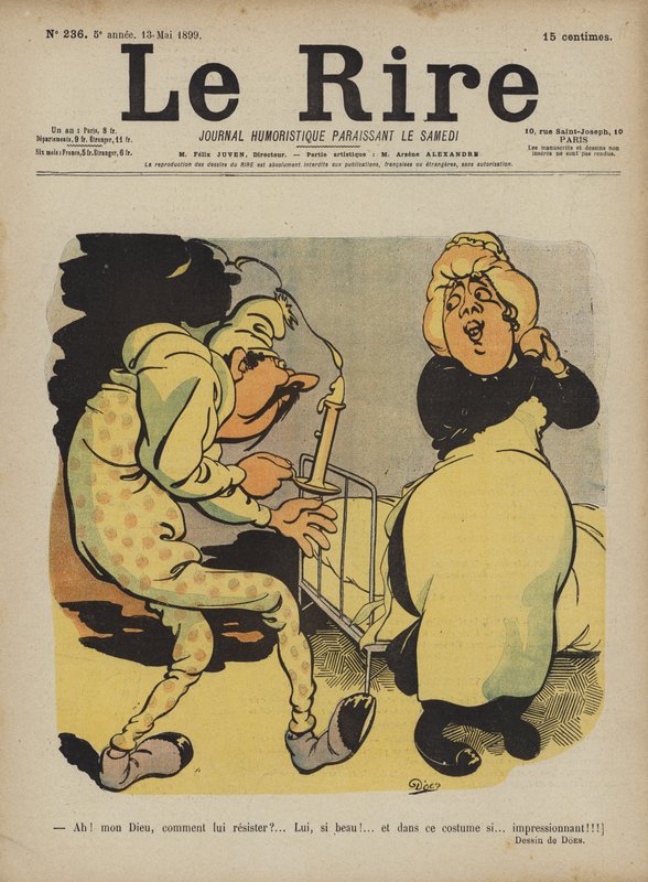 Illusztráció Le Rire alkotó: French School