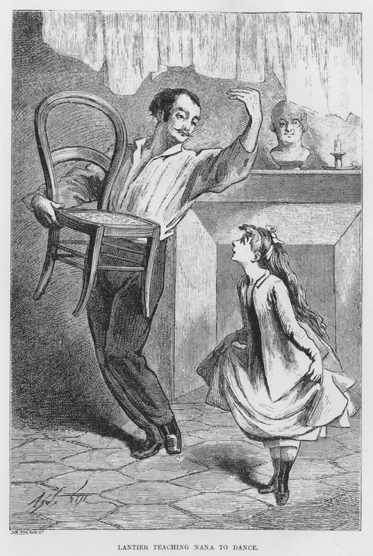 Illusztráció az Assommoirhoz, egy valósághű regényhez, Emile Zola (metszet) alkotó: French School