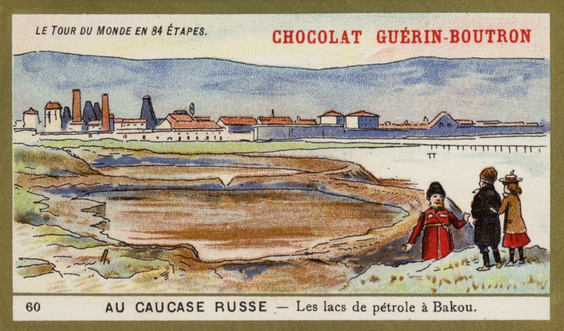 Az orosz Kaukázusban - Baku olajtavai alkotó: French School
