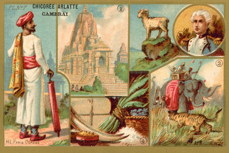 India (kromolit) alkotó: French School