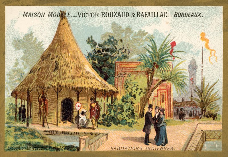 Indiai lakások, Universelle kiállítás, Párizs alkotó: French School