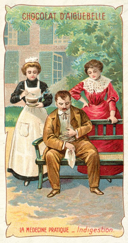 Emésztési zavar (chromolitho) alkotó: French School