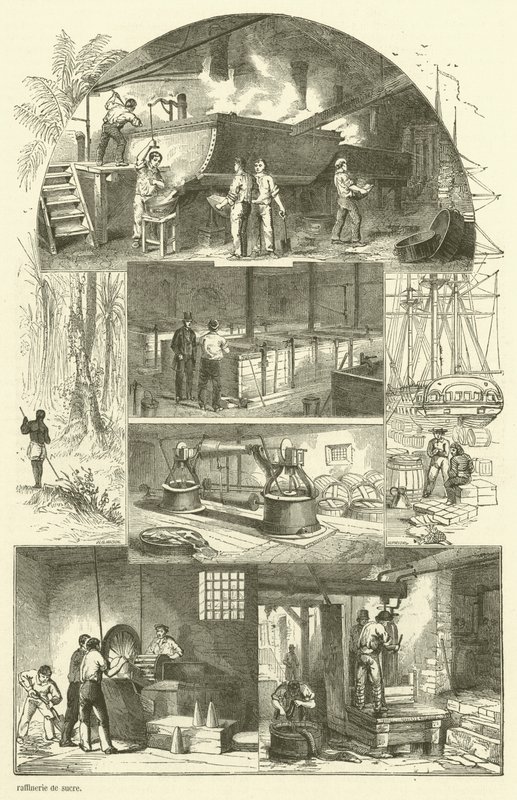 Cukorfinomító belseje (gravírozás) alkotó: French School