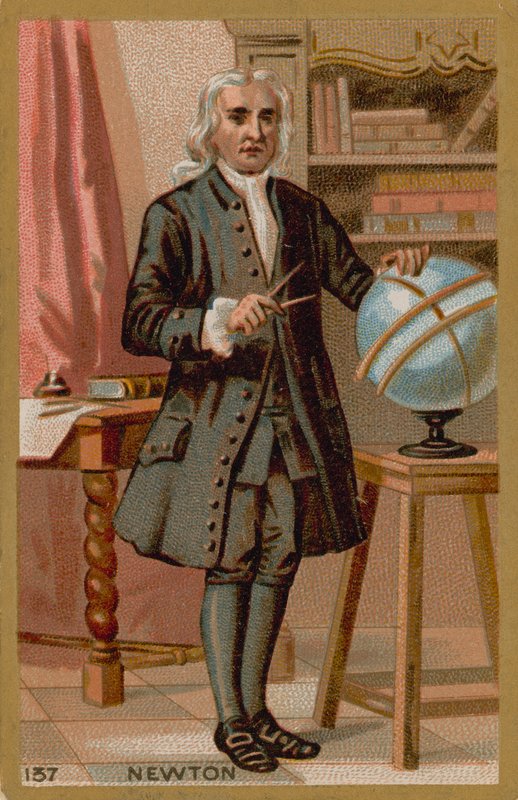 Isaac Newton, 17-18. századi angol fizikus alkotó: French School