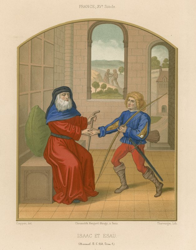 Izsák és Ézsau alkotó: French School