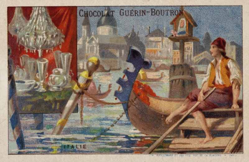 Olaszország (chromolitho) alkotó: French School