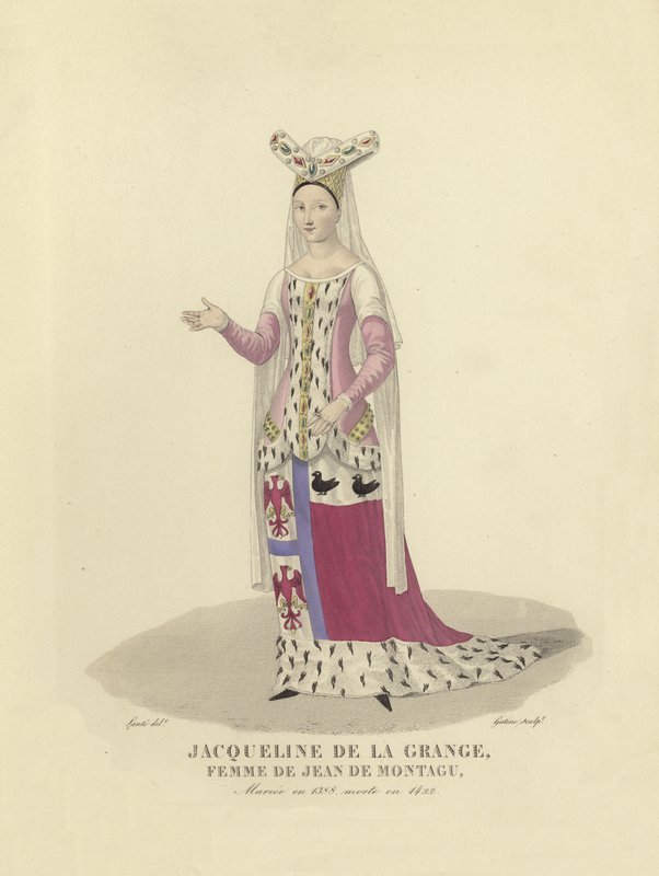 Jacqueline de la Grange, Jean de Montagu felesége, V. és VI. Károly francia tanácsadója alkotó: French School