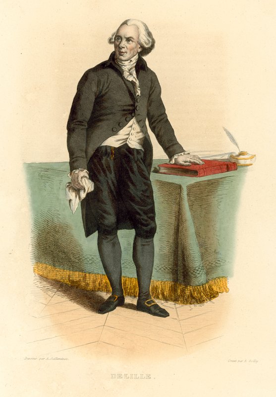 Jacques Delille (színes metszet) alkotó: French School