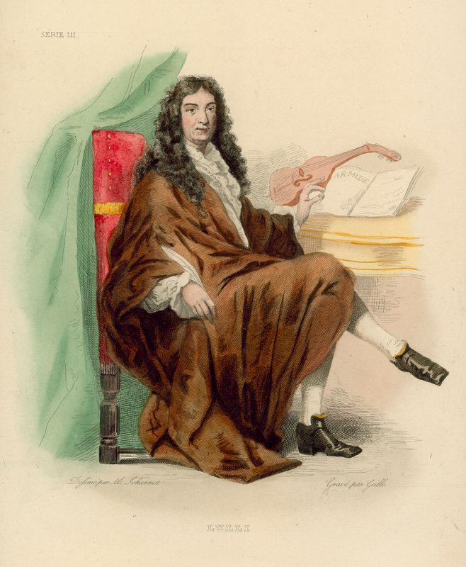 Jean-Baptiste Lulli (színes metszet) alkotó: French School