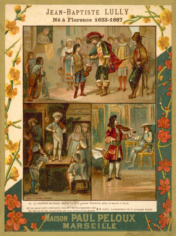Jean-Baptiste Lully francia zenész és zeneszerző (chromolitho) alkotó: French School