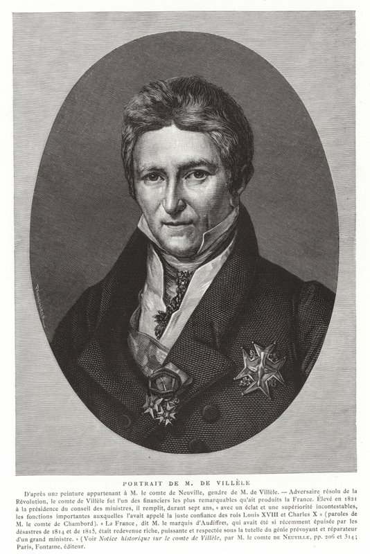 Jean-Baptiste de Villele francia államférfi alkotó: French School