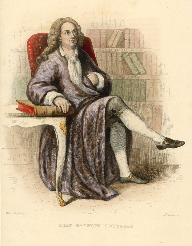 Jean Baptiste Rousseau (színes metszet) alkotó: French School