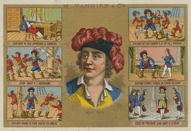 Jean Bart, francia haditengerészet parancsnoka és közkatona alkotó: French School