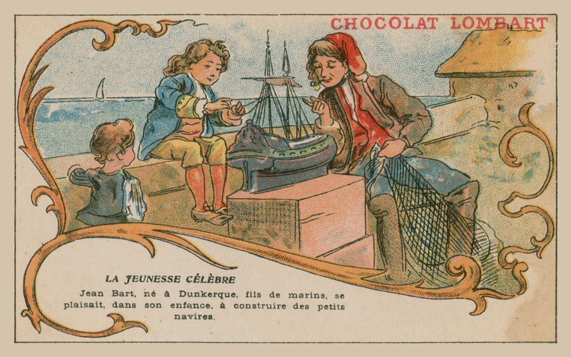 Jean Bart, a 17. század végi haditengerészet parancsnoka és közkatona, fiúként alkotó: French School