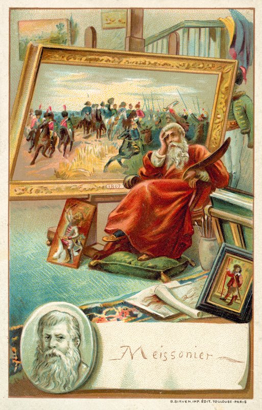 Jean Louis Ernest Meissonier francia festő (chromolitho) alkotó: French School