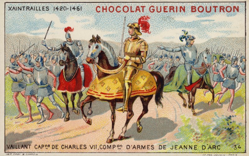 Jean Poton de Xaintrailles, francia katonai parancsnok (chromolitho) alkotó: French School