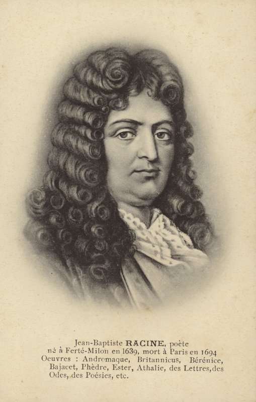 Jean Racine (1639-1699), francia drámaíró (litho) alkotó: French School