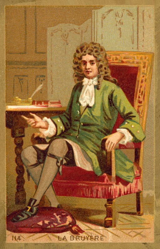 Jean de la Bruyere, francia filozófus (chromolitho) alkotó: French School