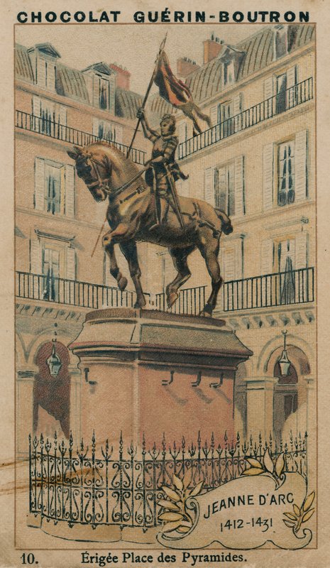 Jeanne of Arc, 1412-1431, a Place des Pyramides felállítása alkotó: French School