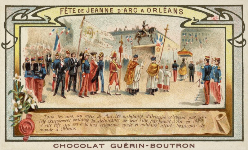 Joan of Arc Fesztivál, Orleans, Franciaország (chromolitho) alkotó: French School