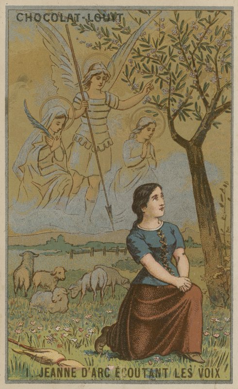 Joan of Arc hangokat hallgat alkotó: French School