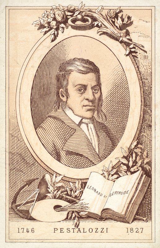 Johann Heinrich Pestalozzi, svájci filozófus és oktatási reformer (chromolitho) alkotó: French School