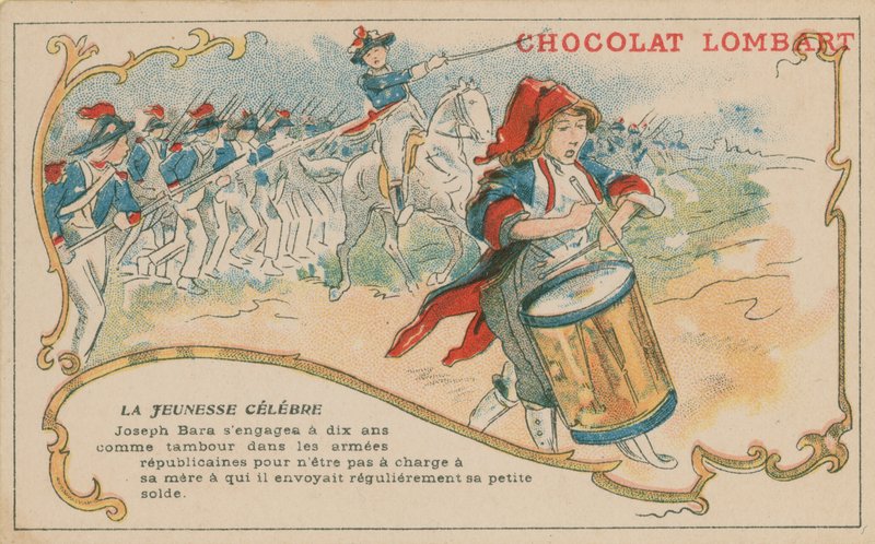 Joseph Bara, híres fiatal francia köztársasági katona a francia forradalom idején alkotó: French School