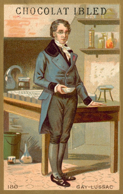 Joseph Louis Gay-Lussac francia kémikus és fizikus (chromolitho) alkotó: French School
