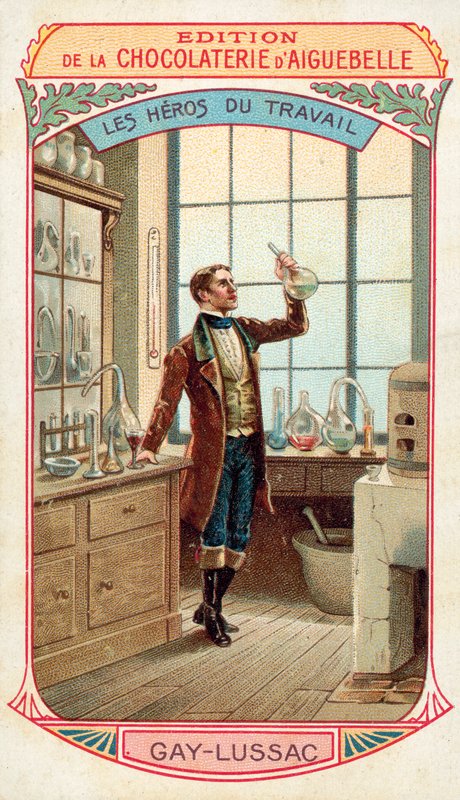 Joseph Louis Gay-Lussac francia kémikus és fizikus (chromolitho) alkotó: French School