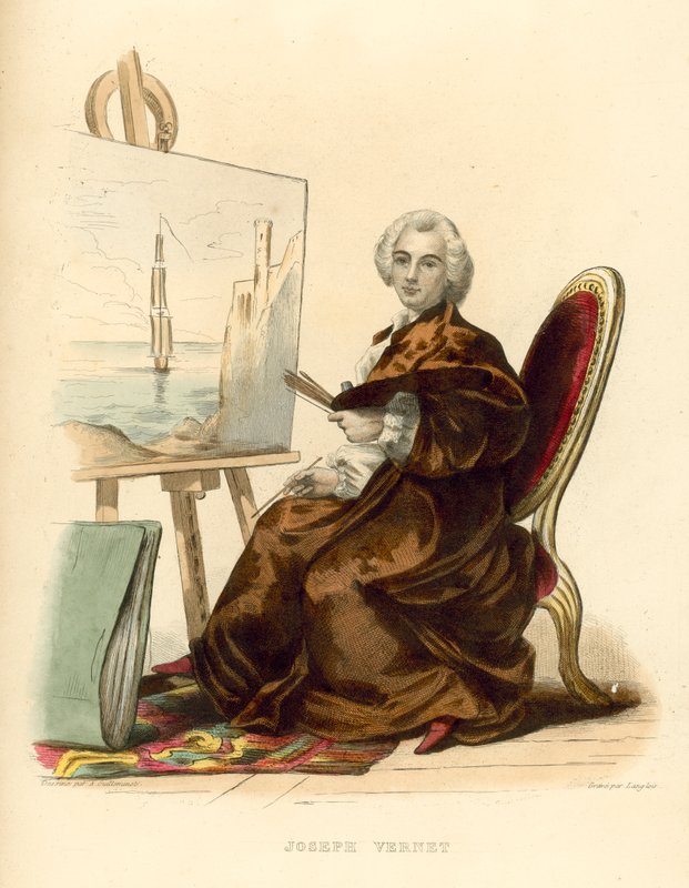 Joseph Vernet (színes metszet) alkotó: French School