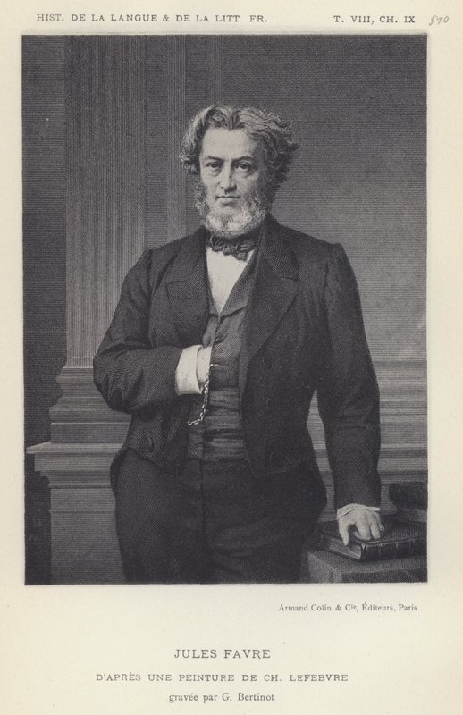 Jules Favre (litho) alkotó: French School