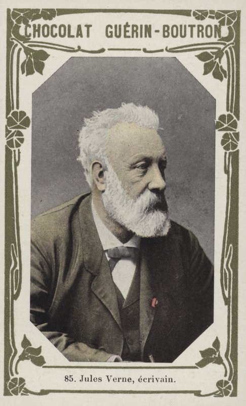 Jules Verne, ecrivain (színes fotó) alkotó: French School