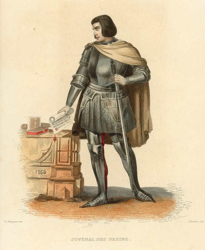 Juvenal des Ursins (színes metszet) alkotó: French School