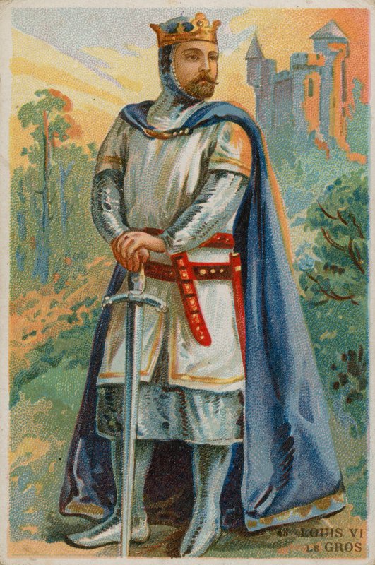 VI. Lajos király, akit Kövérnek hívnak alkotó: French School