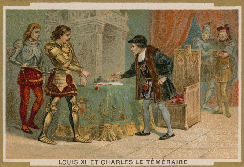 XI. Lajos francia király és Merész Károly, Burgundia hercege alkotó: French School